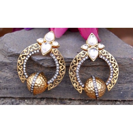 Designer Gold Earrings